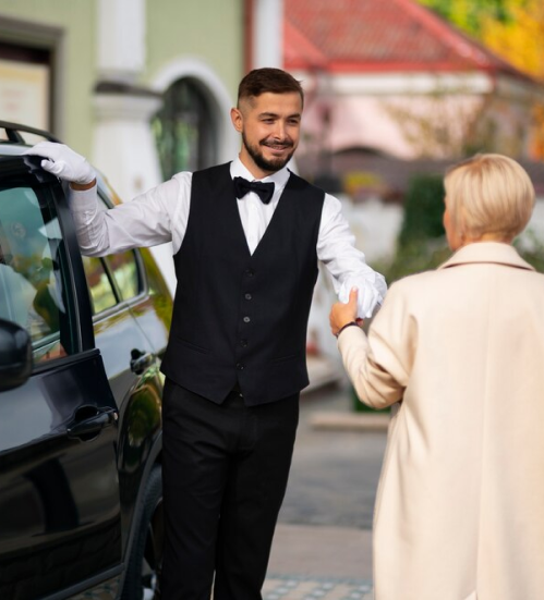 Check Valet supporting a private event